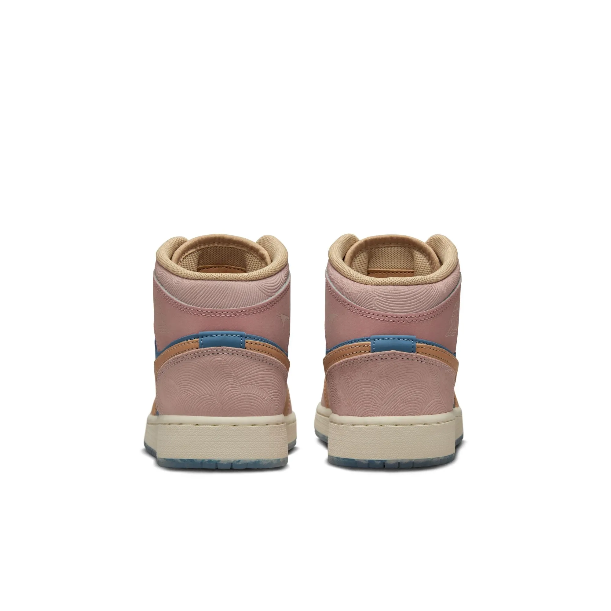Air Jordan 1 Mid SS GS (Aegean Storm/Hemp/Pink Oxford)