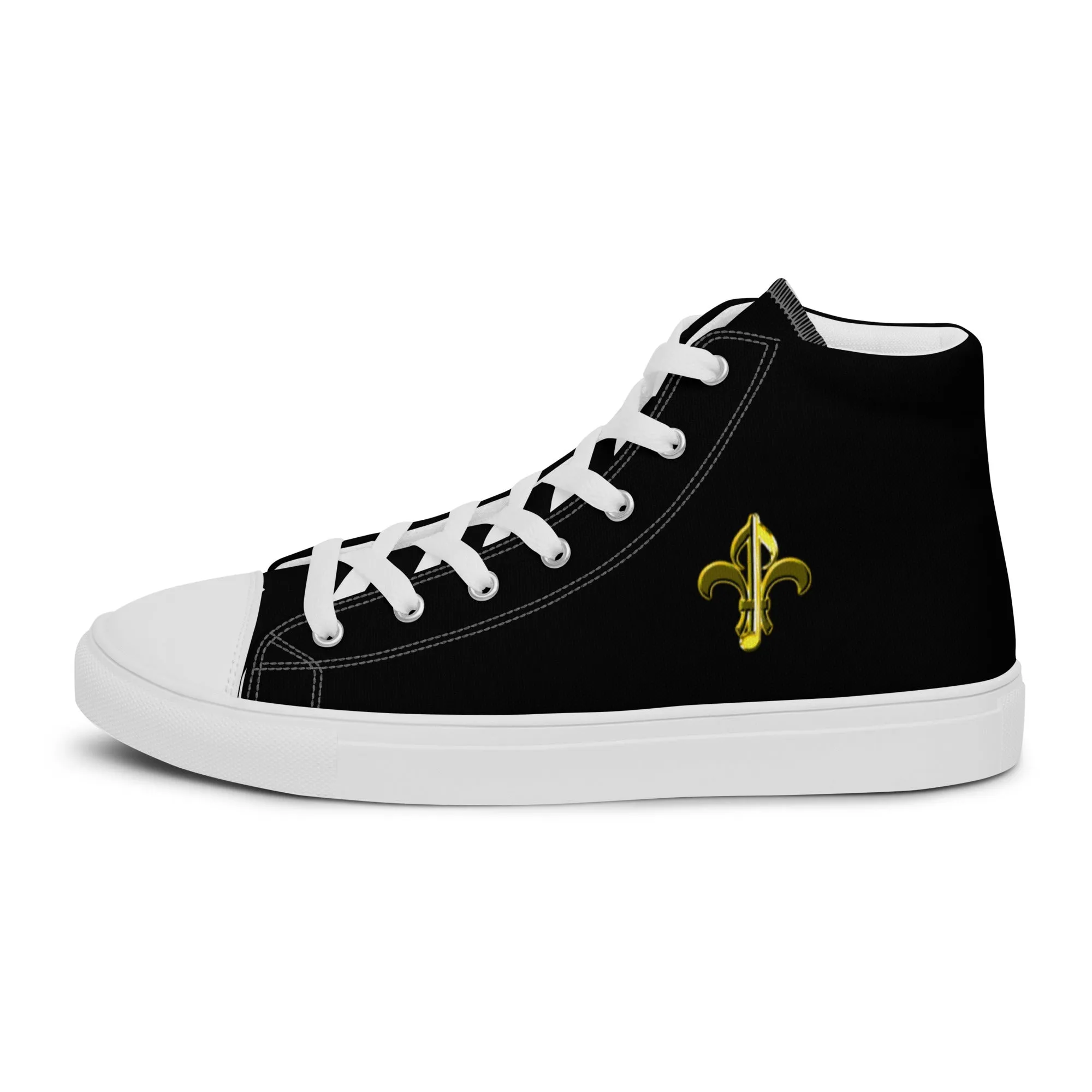 Black & Gold Men’s high tops