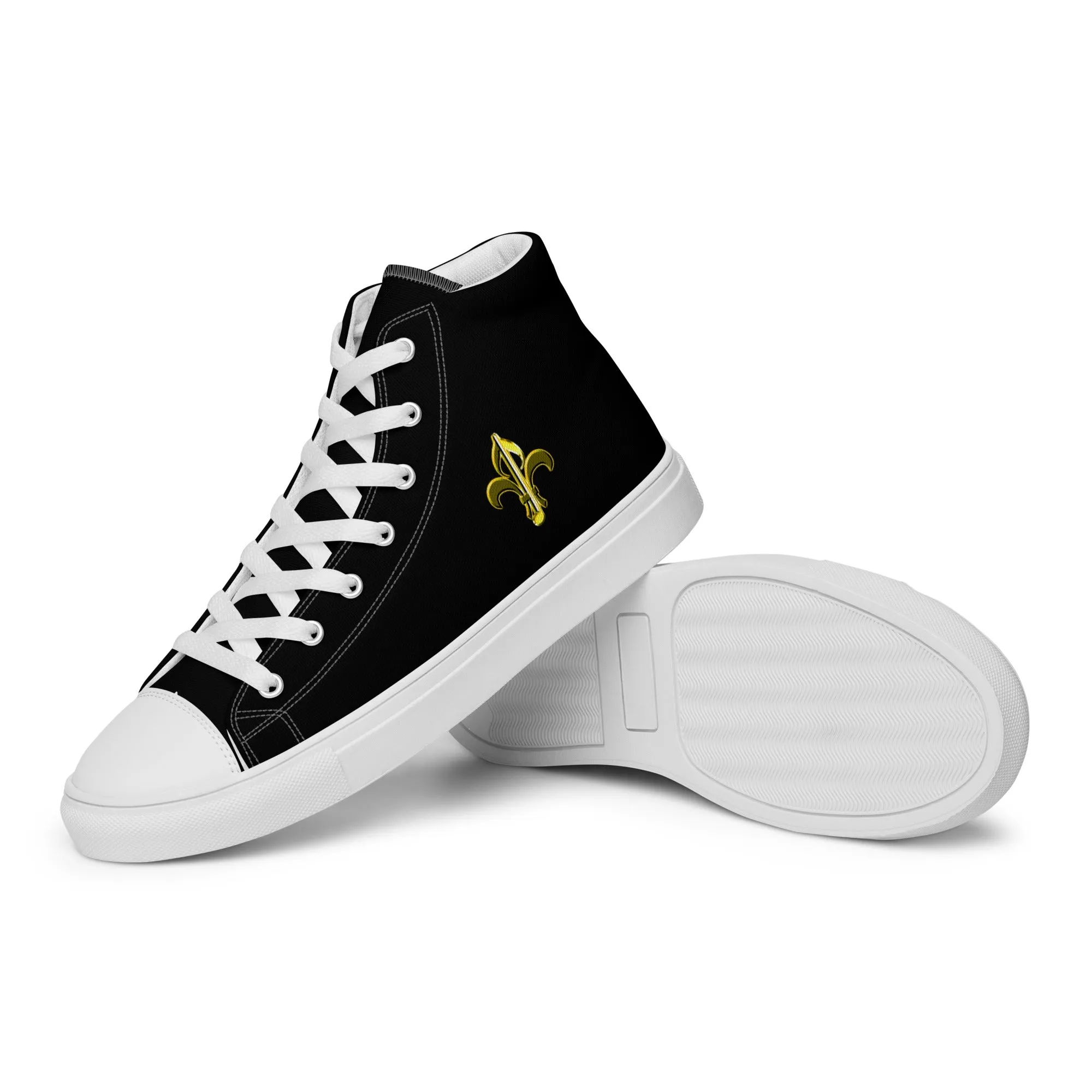 Black & Gold Men’s high tops