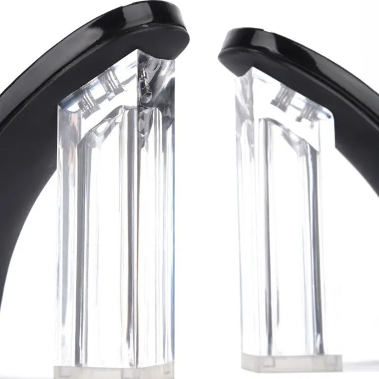 Edna Transparent Heel Black / Nude