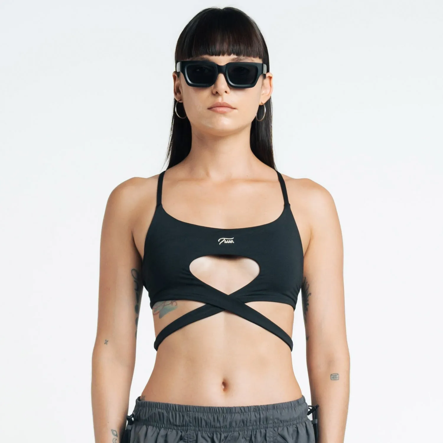 Black Cross Top by H.E.R. - Stylish & Versatile