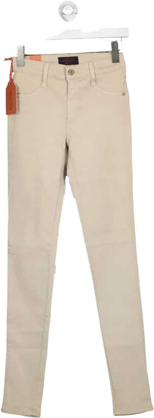 James Jeans Beige Twiggy Hunter Legging Jeans- Winter White W30