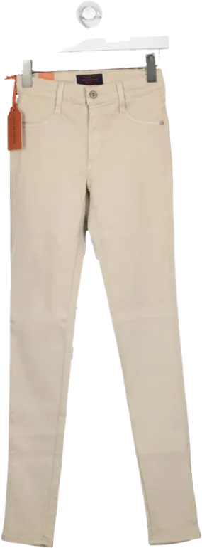 James Jeans Beige Twiggy Hunter Legging Jeans- Winter White W30
