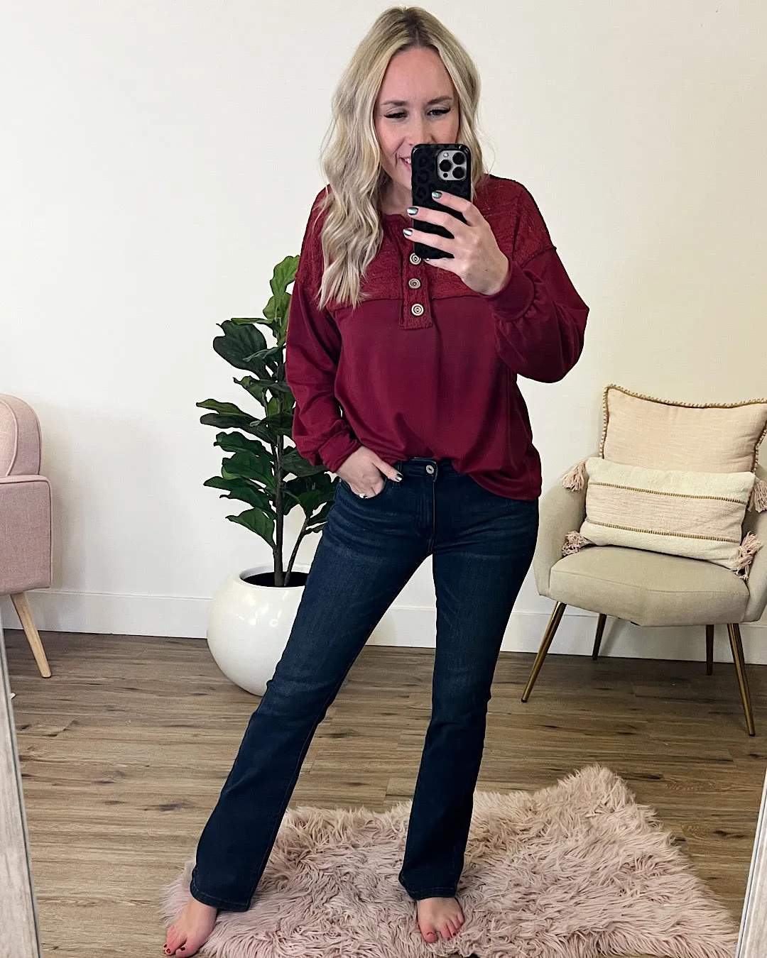 KanCan MacKenzie Inner Fleece Bootcut Jeans