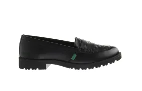 Kickers Lachly Quilt Loafer Womens Black Shoes