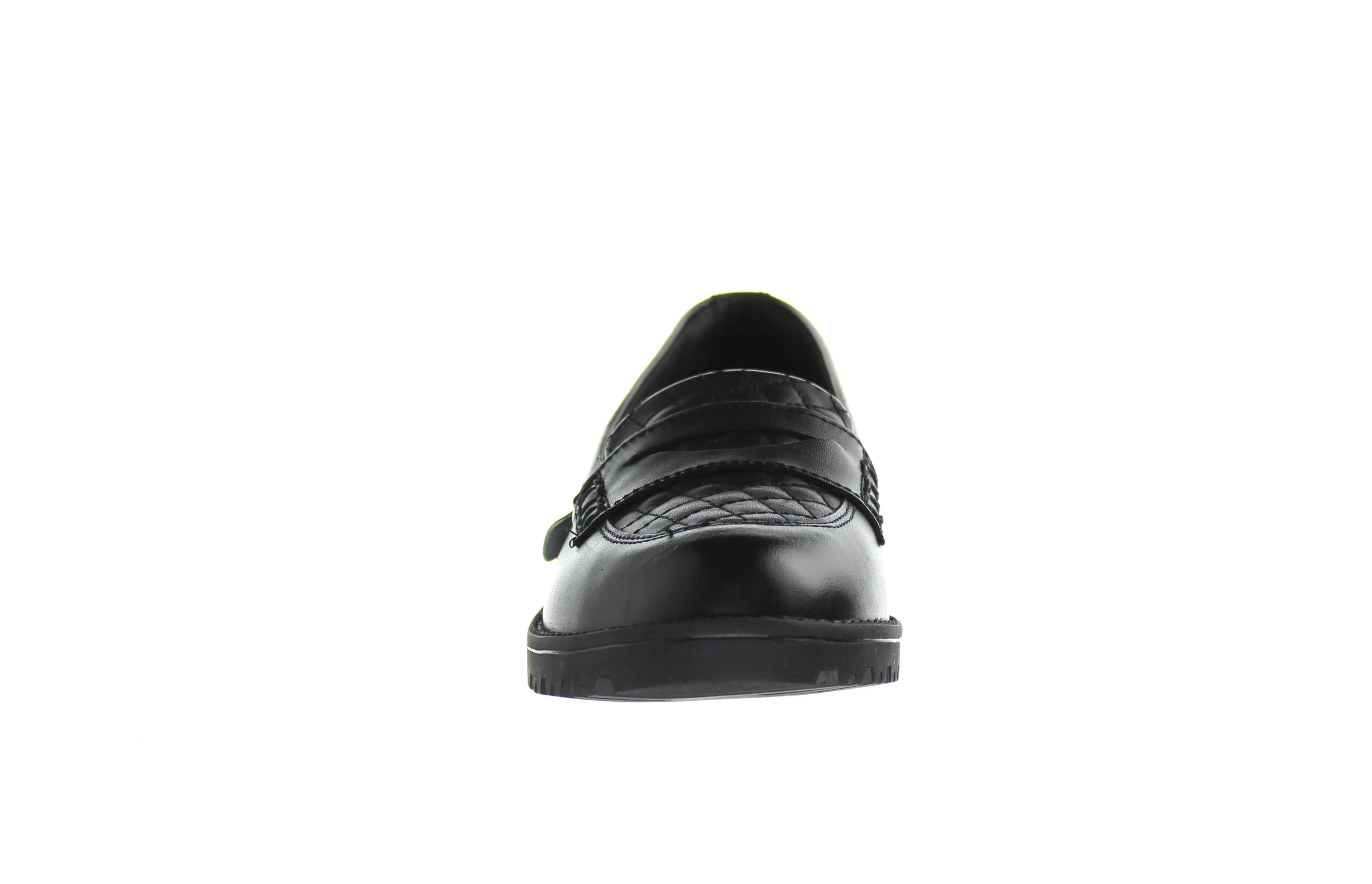 Kickers Lachly Quilt Loafer Womens Black Shoes