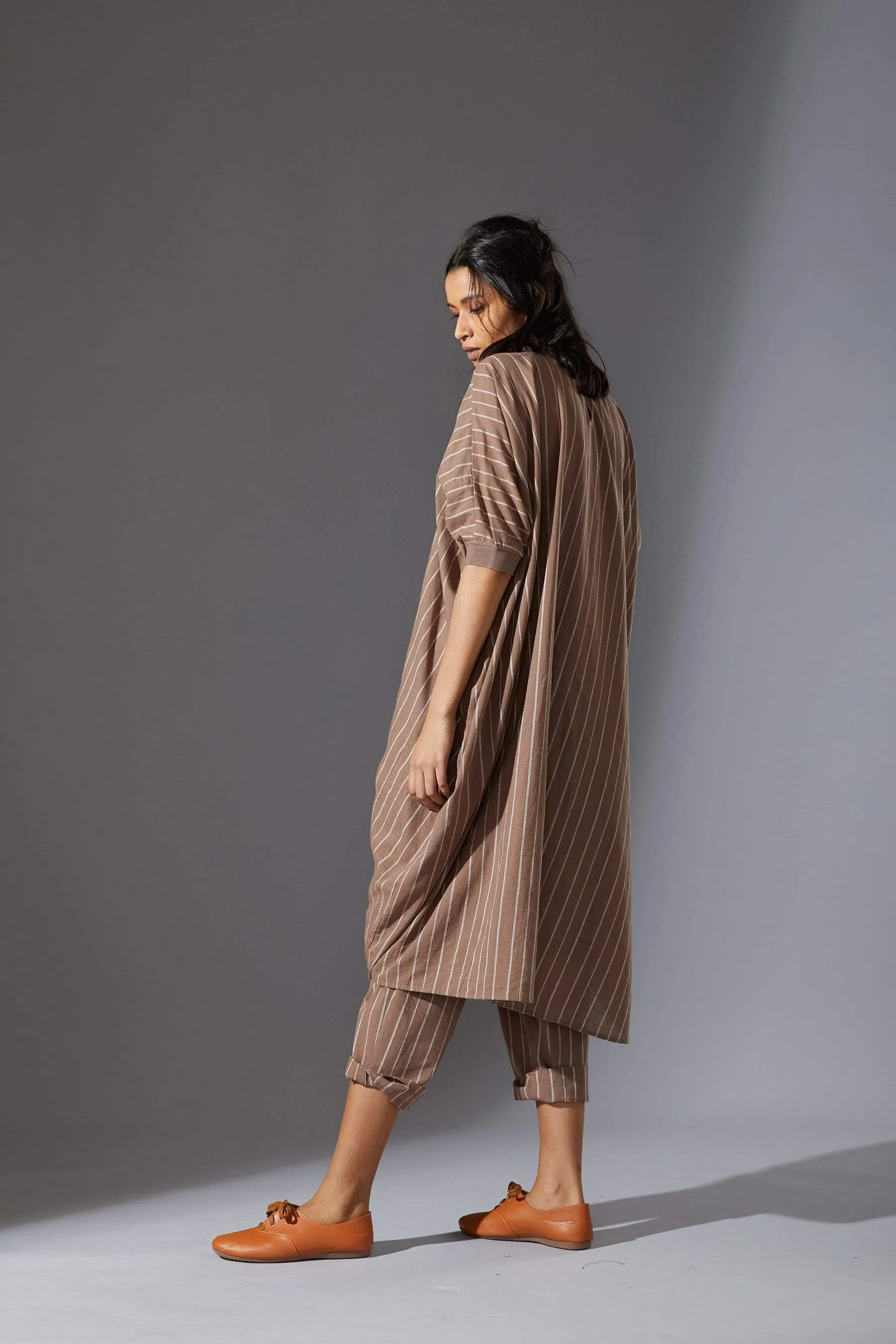 Mati SE Beige & White Striped Pants (Ready to Ship)