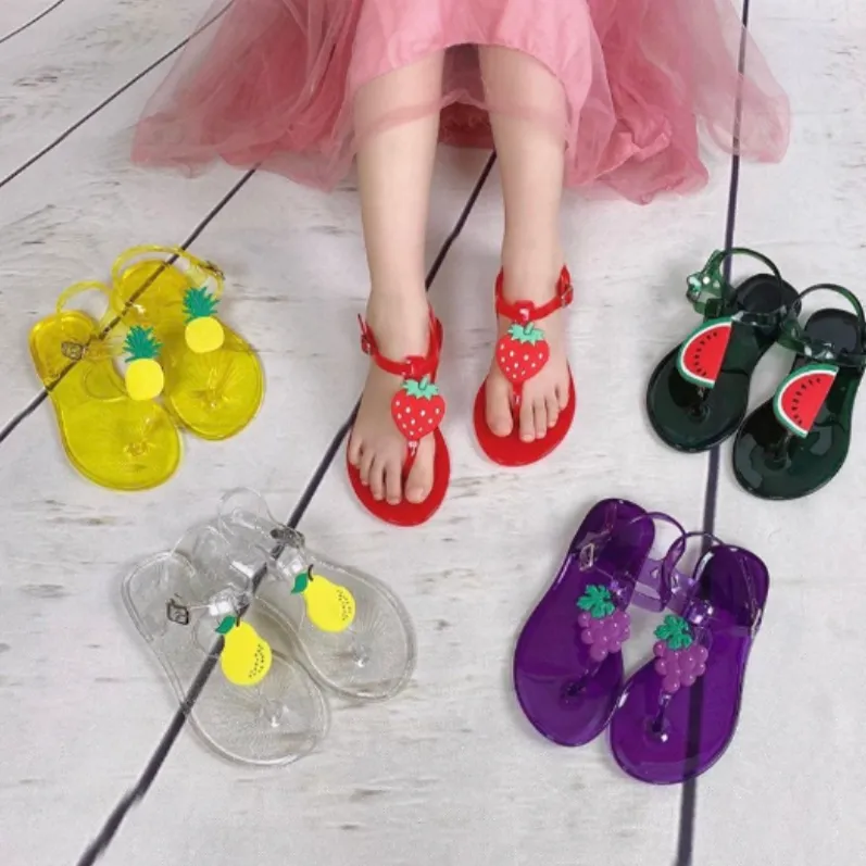 PINEAPPLE YELLOW FRUIT THONG SANDALS
