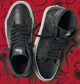 Vans Unisex Snoopy Emboss Black Shoes