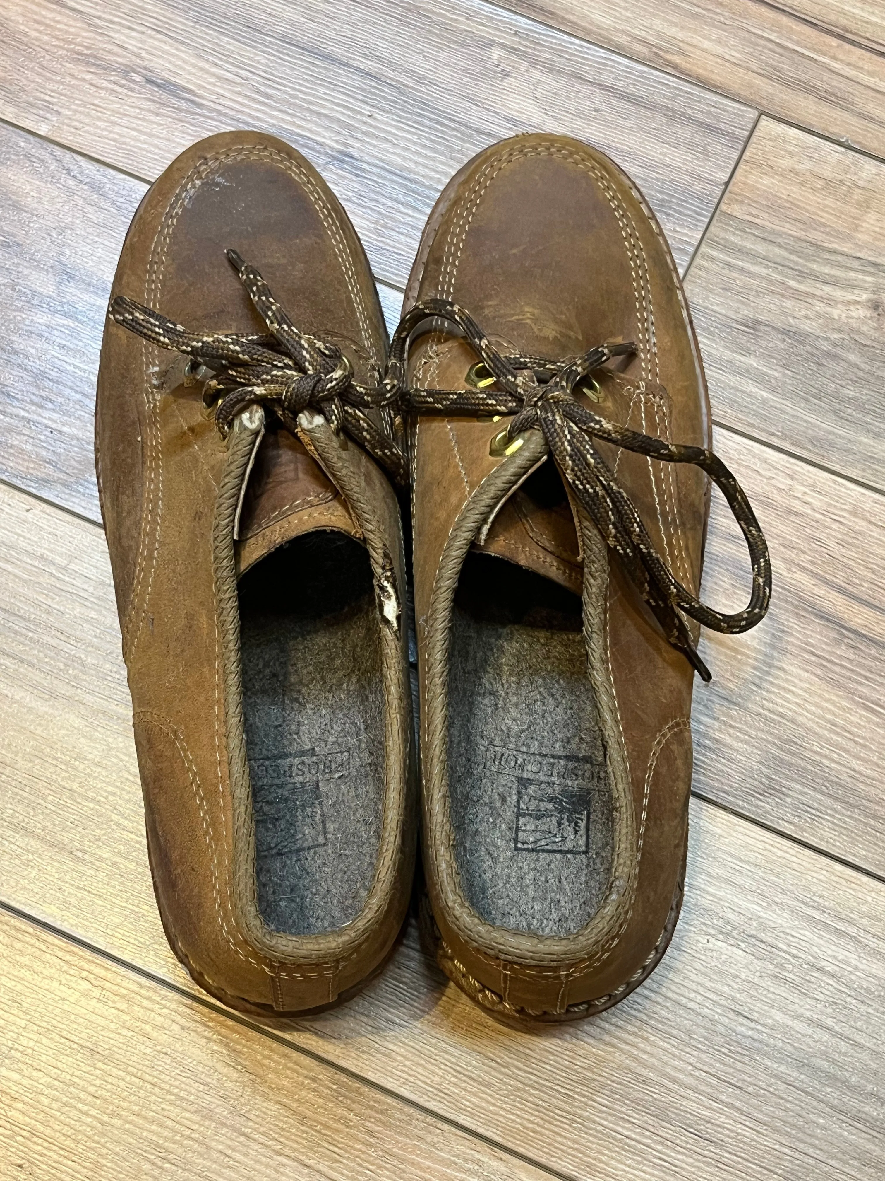 Vintage Prospector 1980’s Deadstock Moc Toe Brown Leather Shoes, Made in Canada, Womens US 9.5 SOLD
