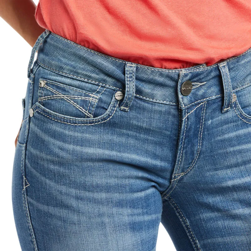 Women's Ariat R.E.A.L. Mid Rise Allessandra Boot Cut Jean