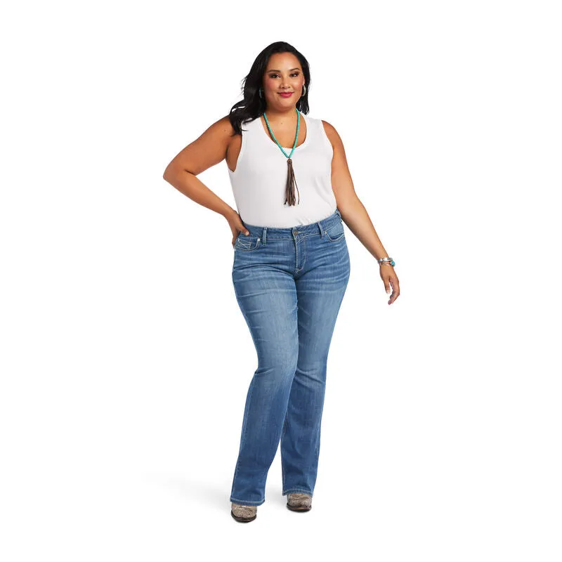 Women's Ariat R.E.A.L. Mid Rise Allessandra Boot Cut Jean