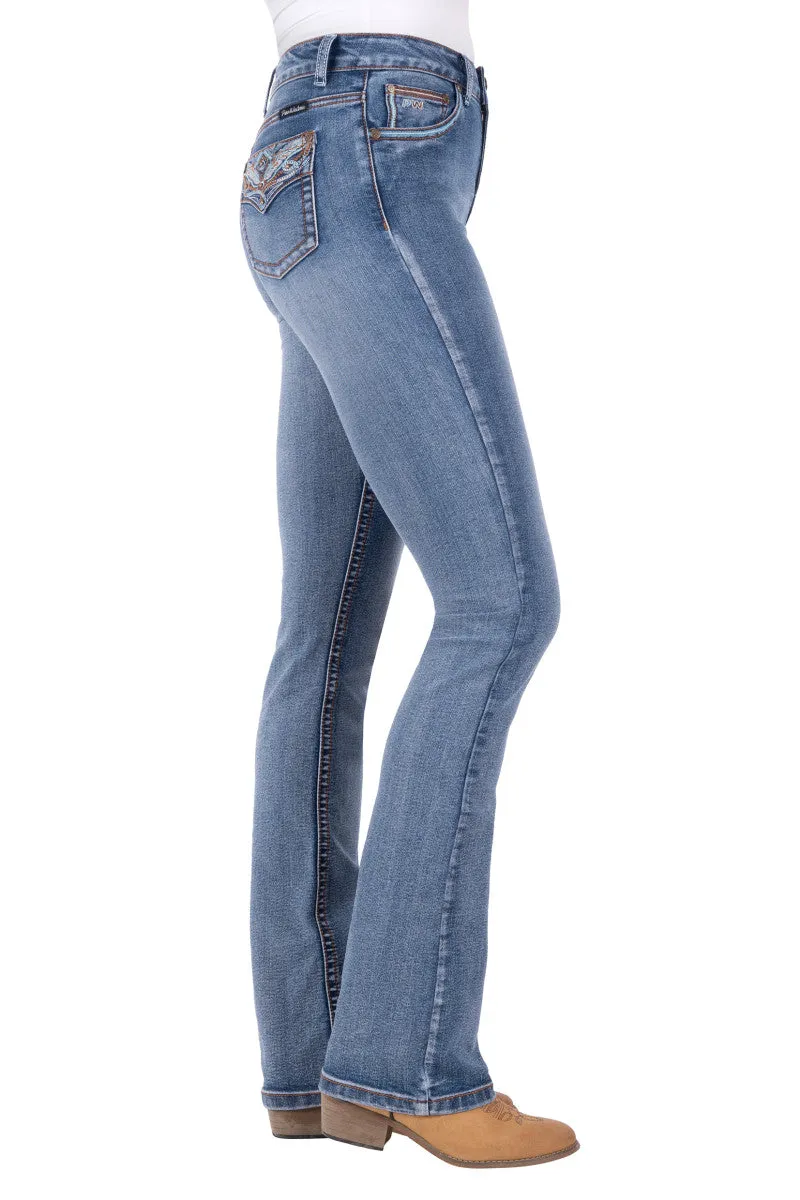 Womens Pure Western Nina Hi Rise Jeans